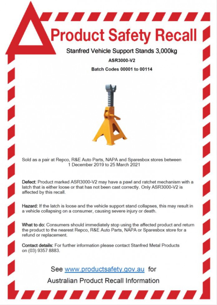 3000kg Ratchet Stanfred Metal Products